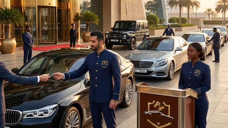 valet parking cars